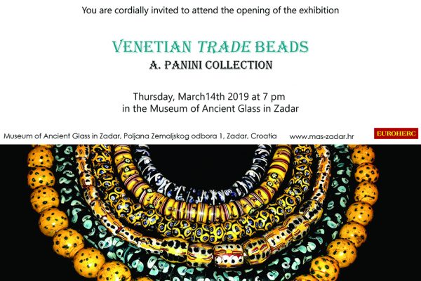 Le perle di vetro al Museo del vetro antico di Zara