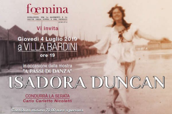 4 luglio a Villa Bardini con Fondazione Foemina per sostenere il progetto “Ricucire”