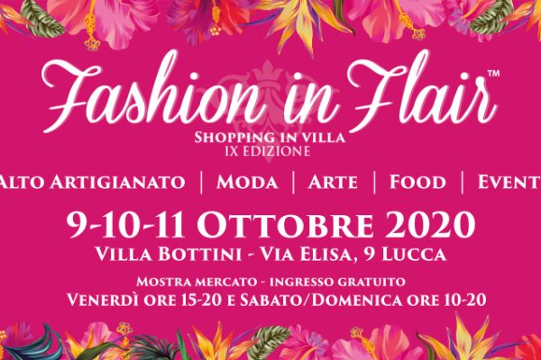 Dal 9 all’11 ottobre a Villa Bottini gli artigiani di Fashion in Flair