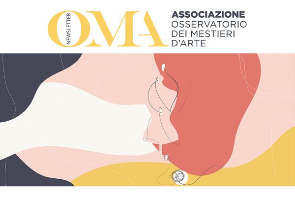 Intrecci, la grafica della newsletter OMA di aprile
