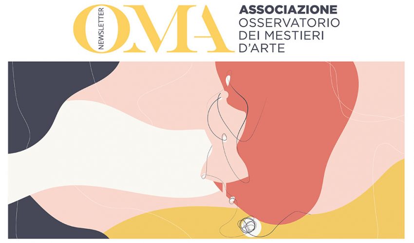 Intrecci, la grafica della newsletter OMA di aprile